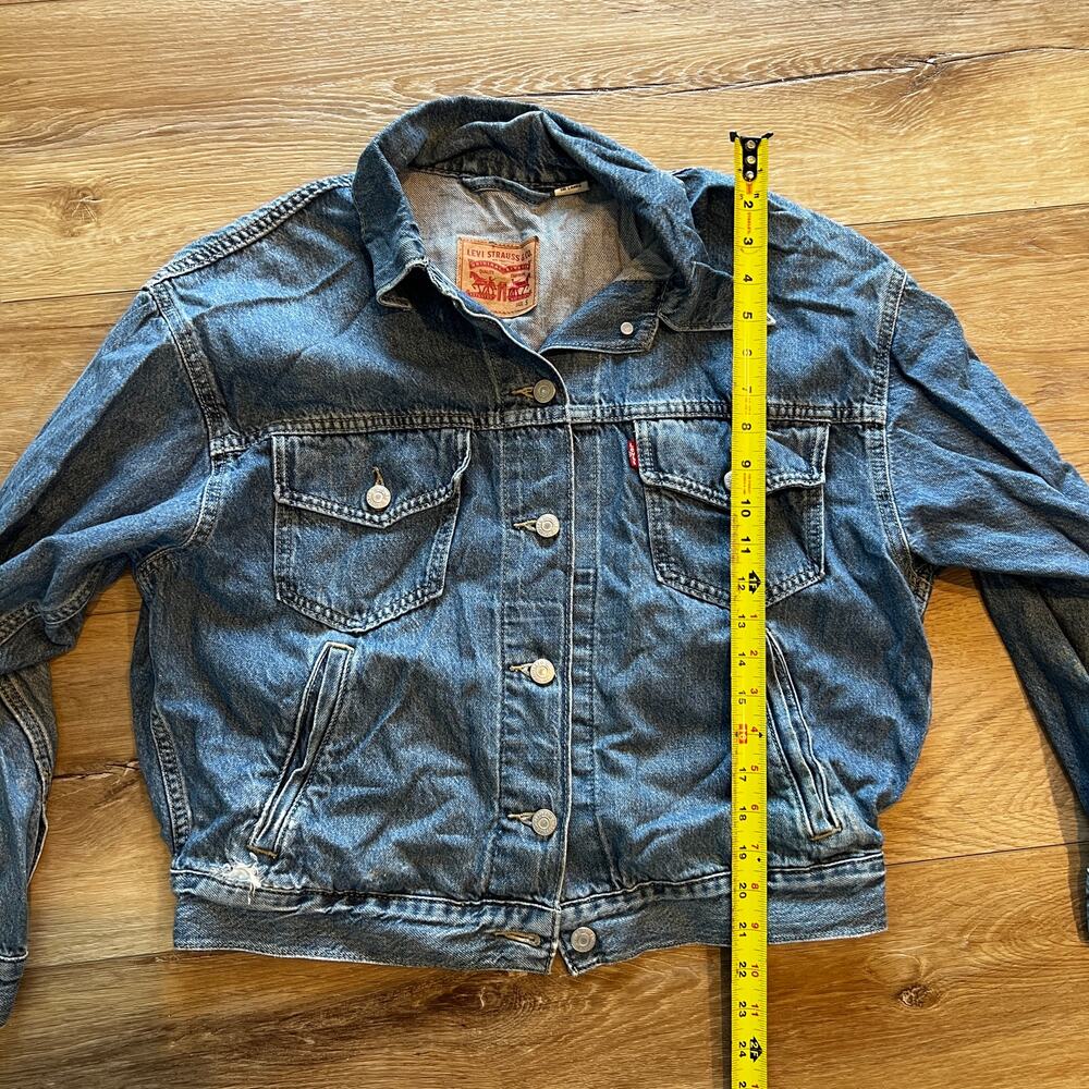LEVI'S Women's Trucker Jean Jacket Size S - Picture 7 of 8